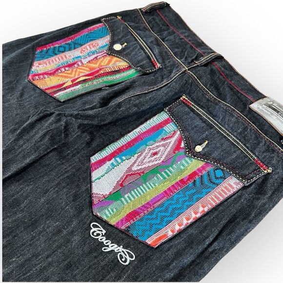 Coogi Y2K Jeans Big & Tall Embroidered Pocket Vintage Streetwear Hip Hop